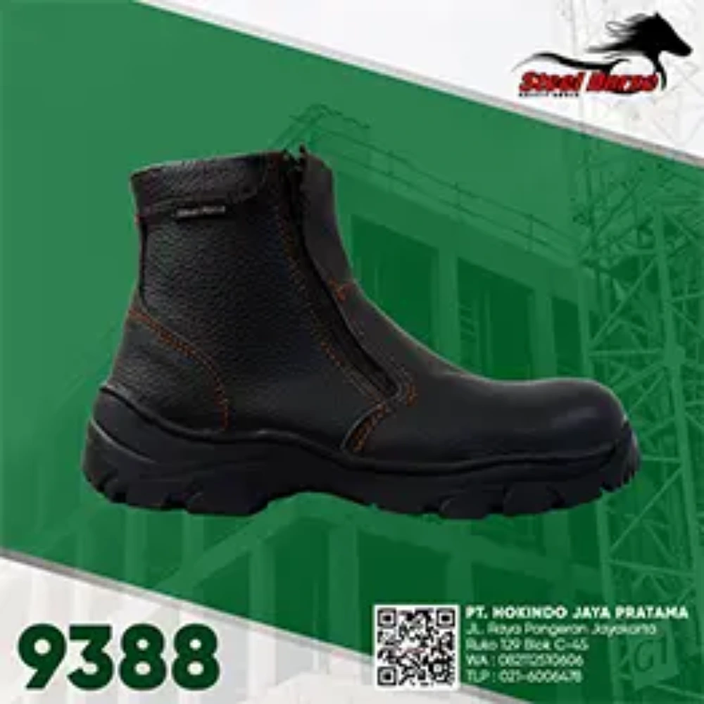 9388 - Sepatu Safety Zipper Boots