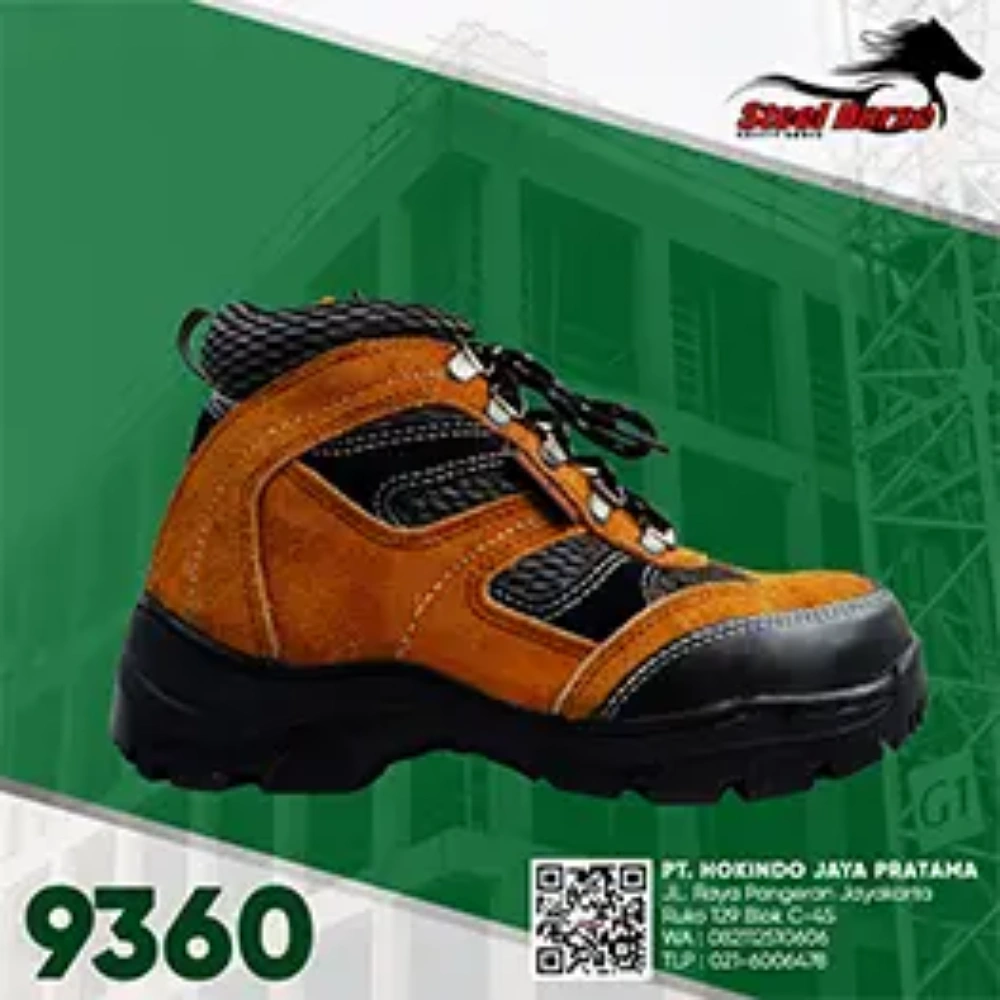 9360 - Sepatu Safety Kulit Suede