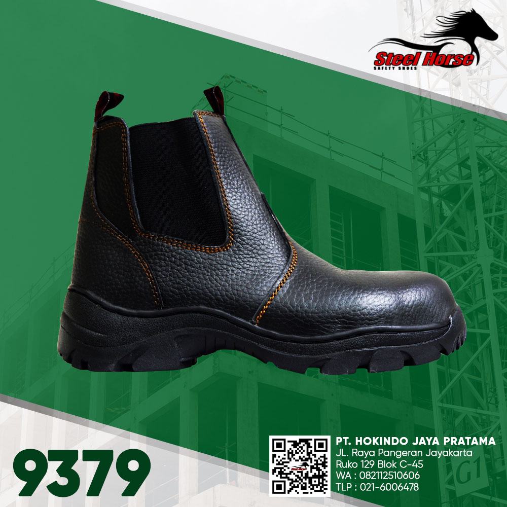 9379 - Sepatu Safety Trendy Slip On